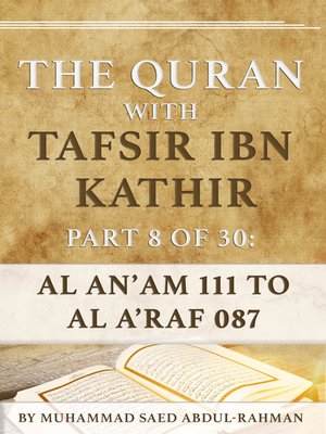 cover image of The Quran With Tafsir Ibn Kathir Part 8 of 30